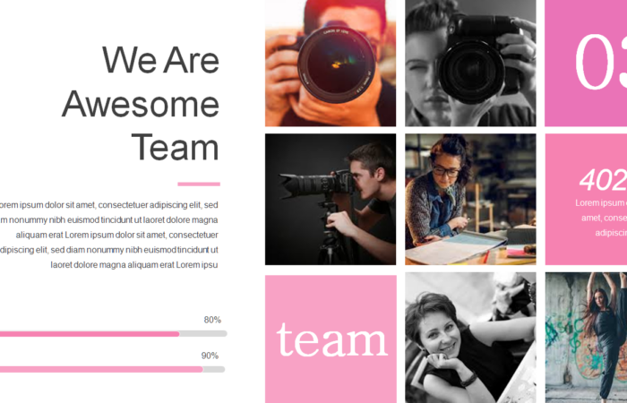 Шаблон презентации услуг фотографа