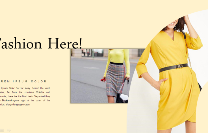 Шаблон презентации магазина одежды