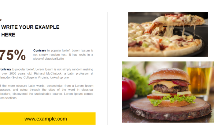 Шаблон презентации для ресторана быстрого питания