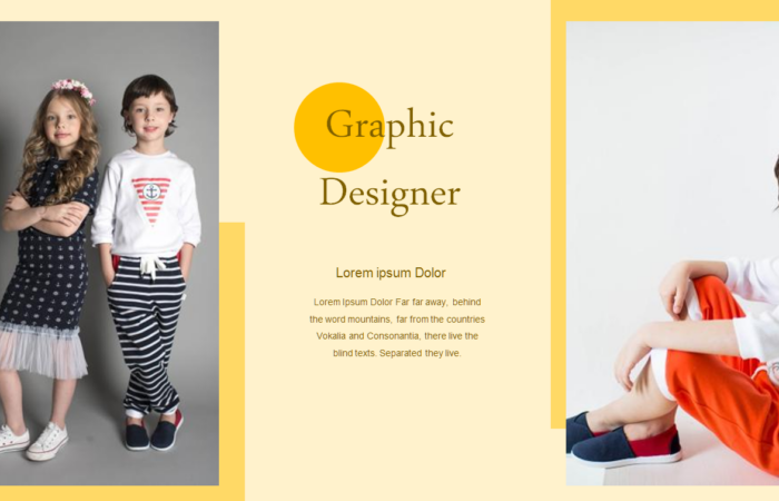 Шаблон для презентации магазина детской одежды