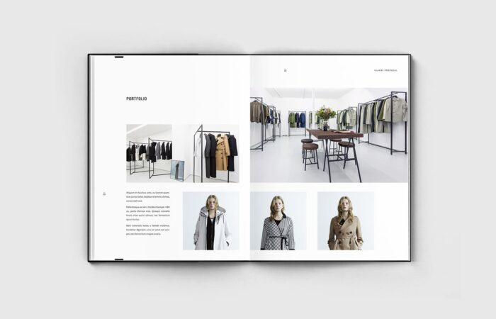 Шаблон КП для бренда одежды