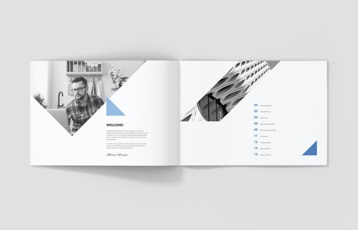 Шаблон маркетинг-кит для архитектурного бюро