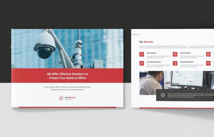 Шаблон маркетинг-кит для систем домашней безопасности