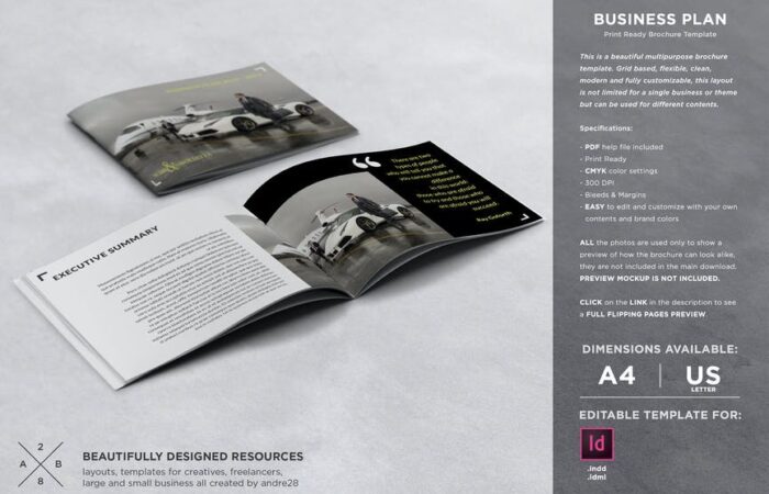 Маркетинг-кит для бизнес-плана, шаблон