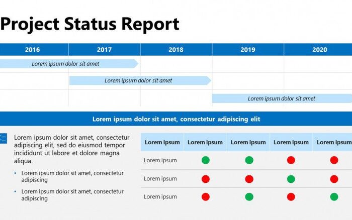 Шаблон презентации для отчета