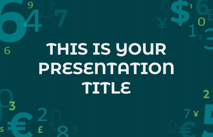 Шаблон презентации — финансовая тематика