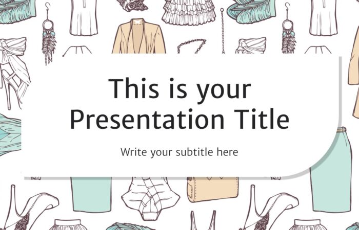 Шаблон модной презентации