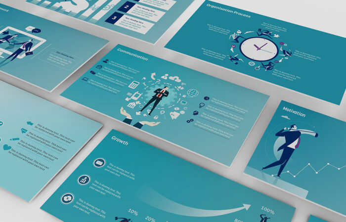 Стильный шаблон корпоративной презентации PowerPoint