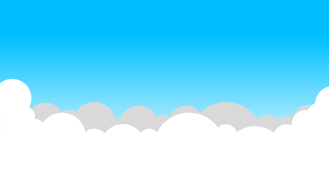 простой детский фон с голубым небом и облаком 